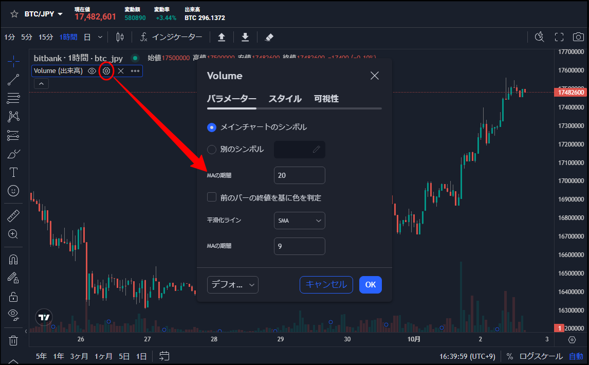 出来高について – bitbank Support